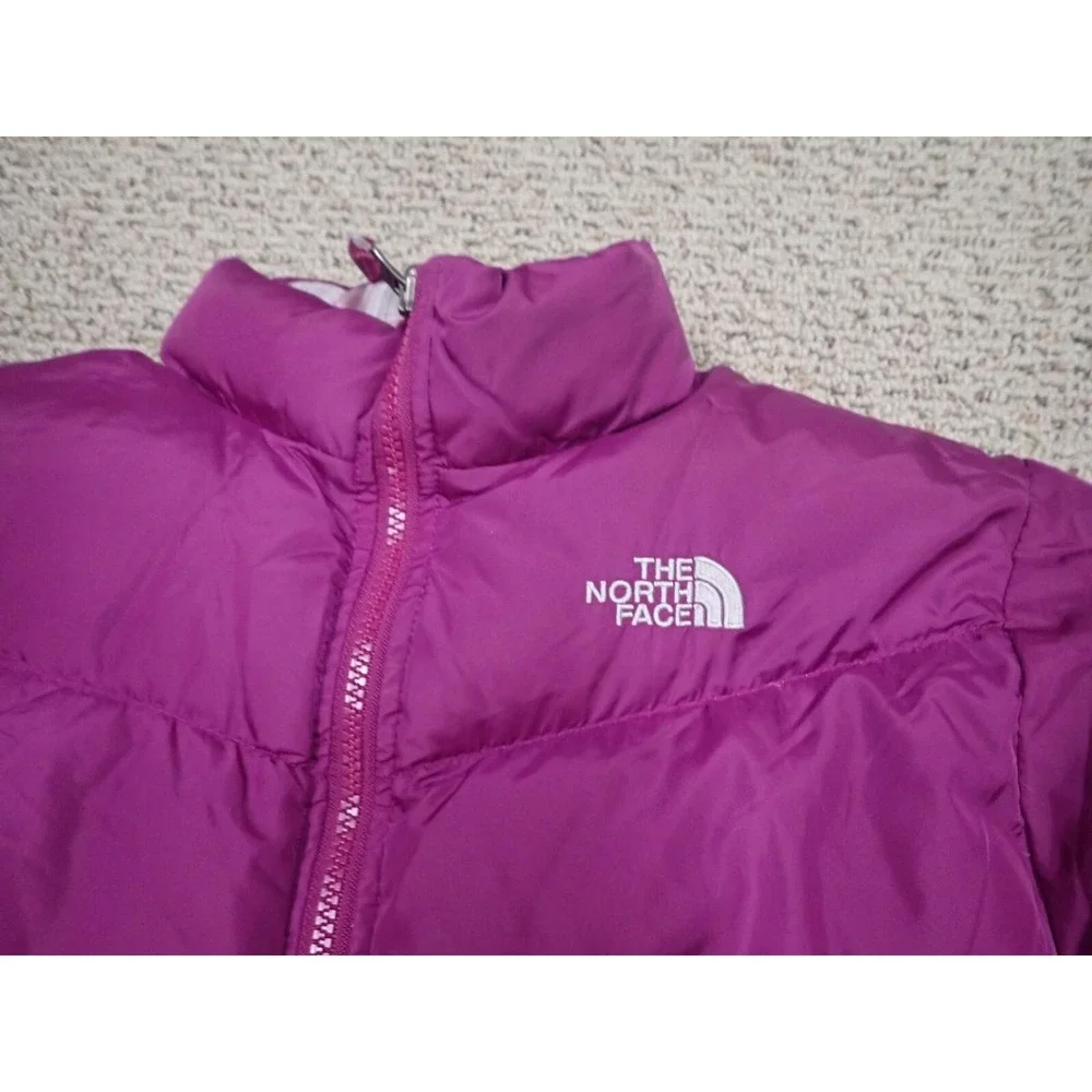 The North Face Puffer Jacket Girls XL Purple Excellent 550‎ Down Aconcagua Coat